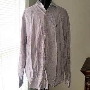 Men's Polo Ralph Lauren collared button up shirt size XXL